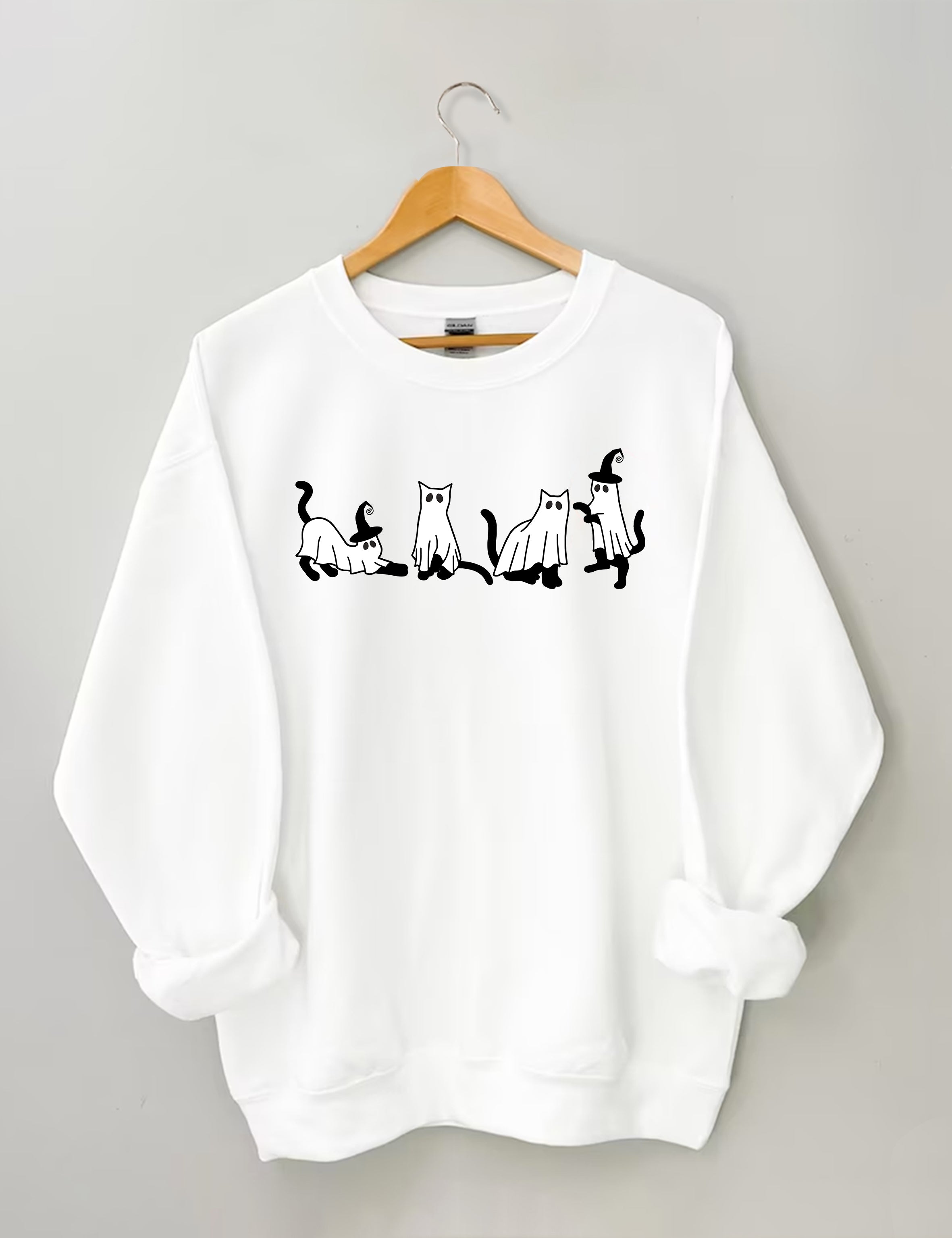 Cute Cat Ghost Sweatshirt