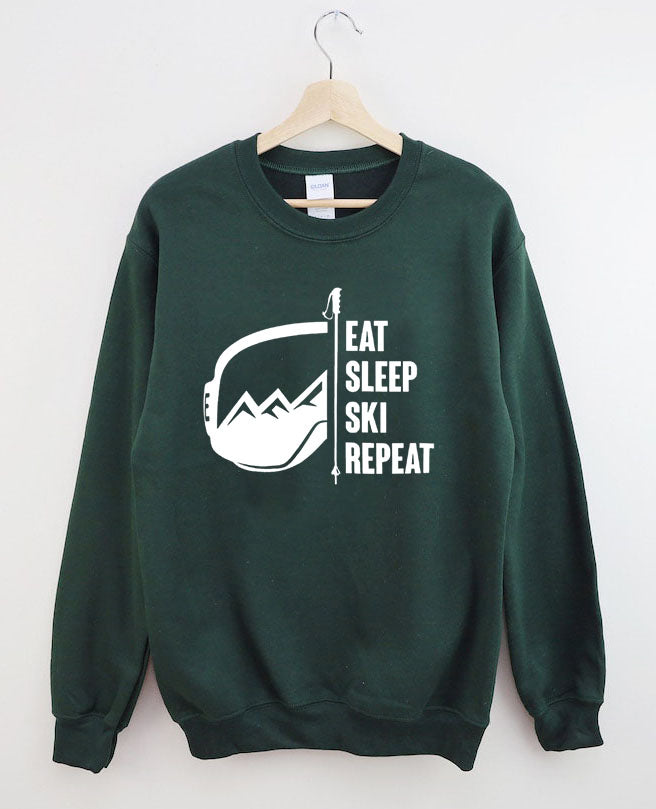 Eat Sleep Ski Repeat Sweatshirt