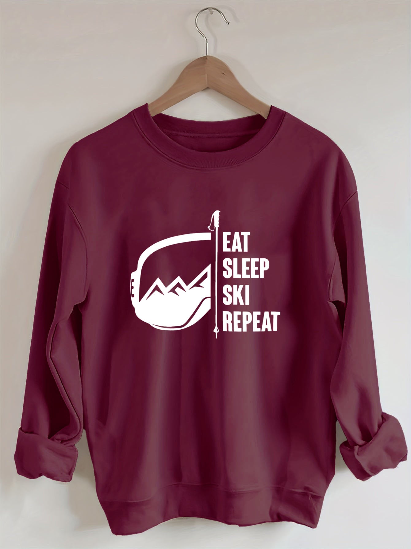 Eat Sleep Ski Repeat Sweatshirt