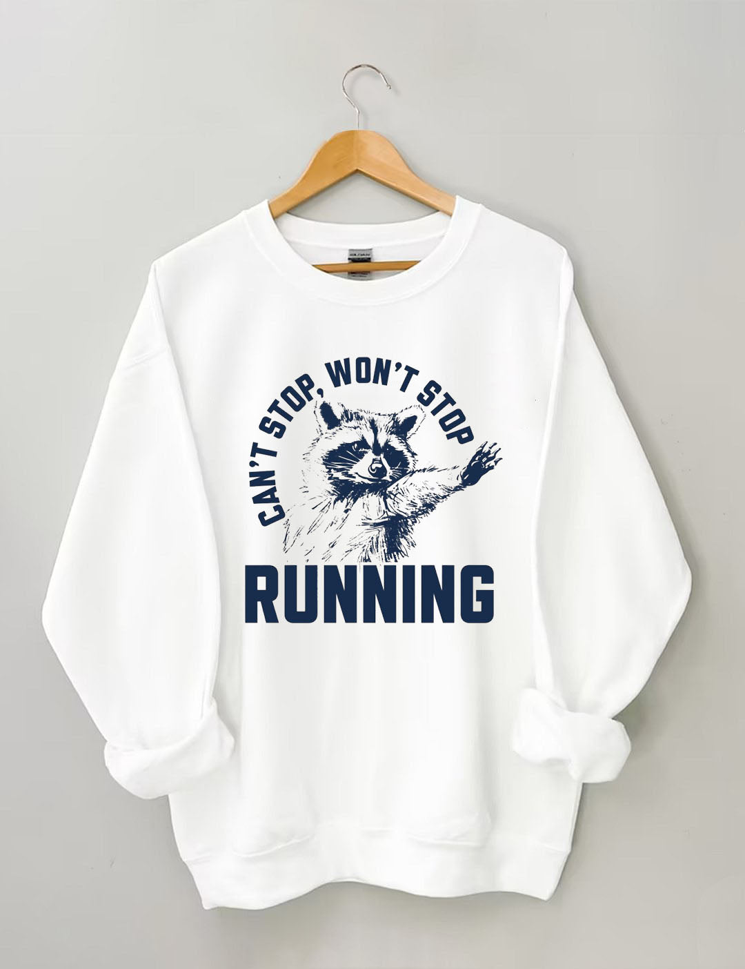 Can't Stop Running Funny  Sweatshirt