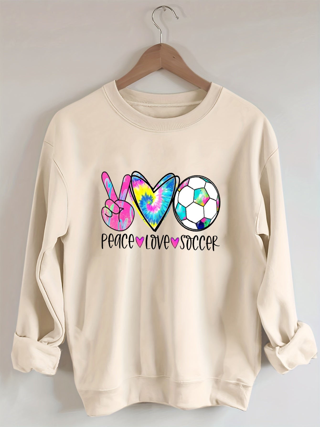 Peace Love Soccer Sweatshirt