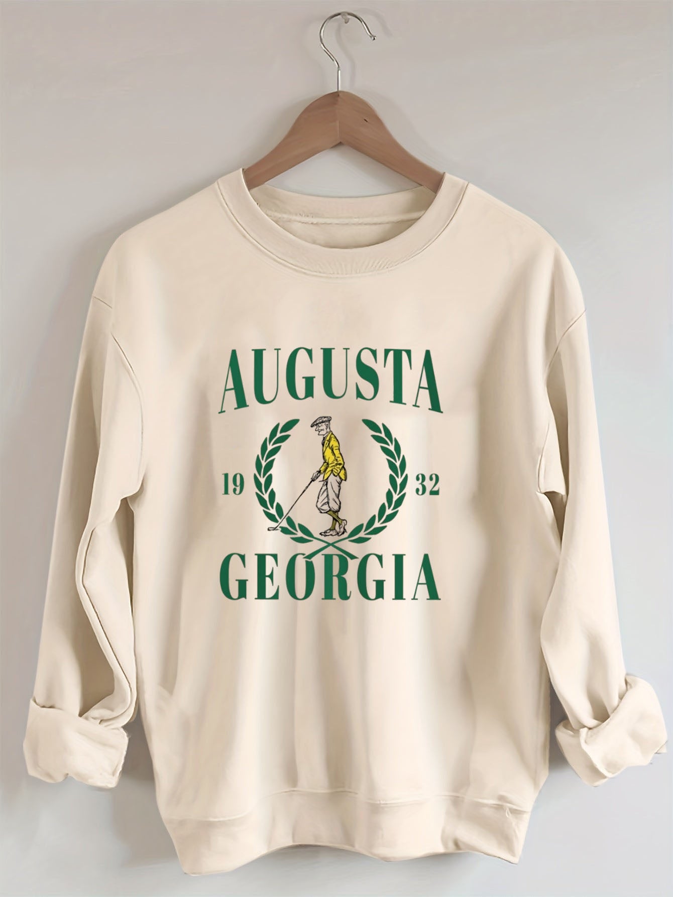 Augusta Georgia Vintage Style Golf Sweatshirt