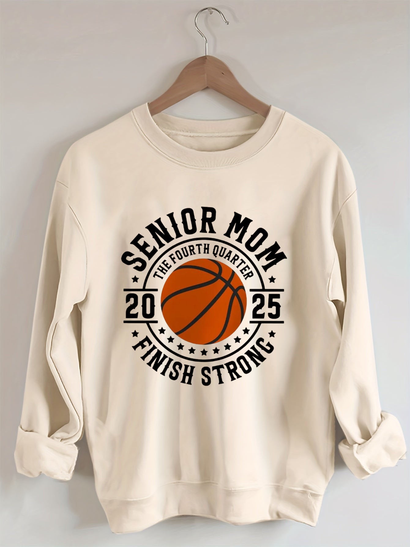 Basketball Senior 2025 Mom Sweatshirt