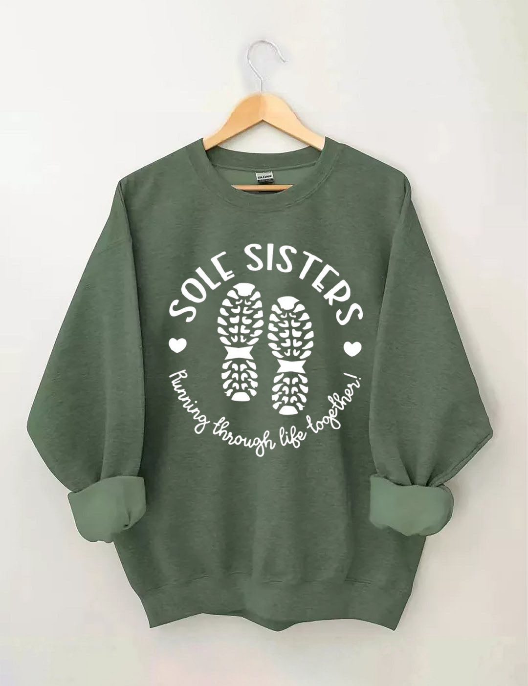 Sole Sisters Running Through Life Together Sweatshirt