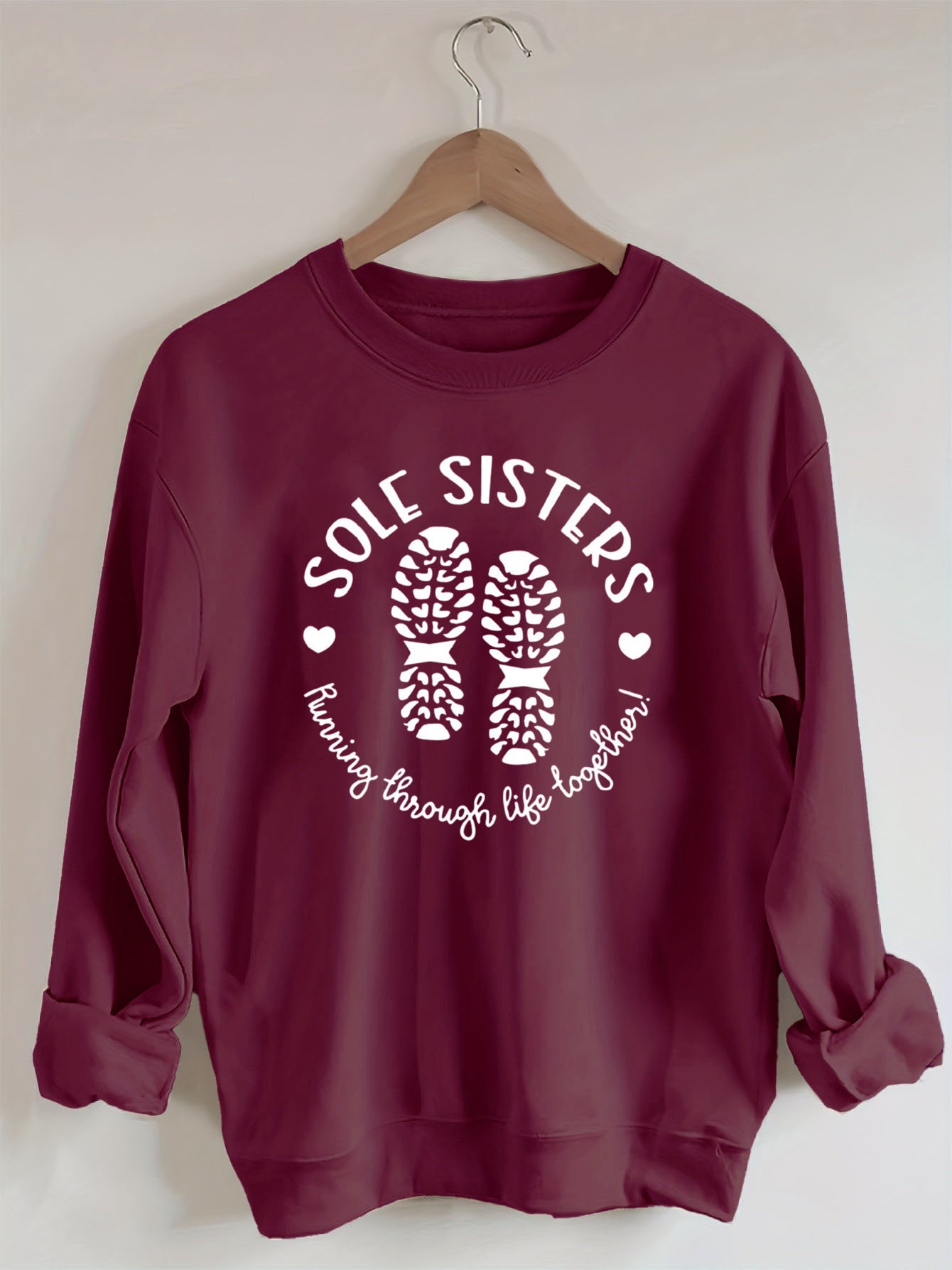 Sole Sisters Running Through Life Together Sweatshirt