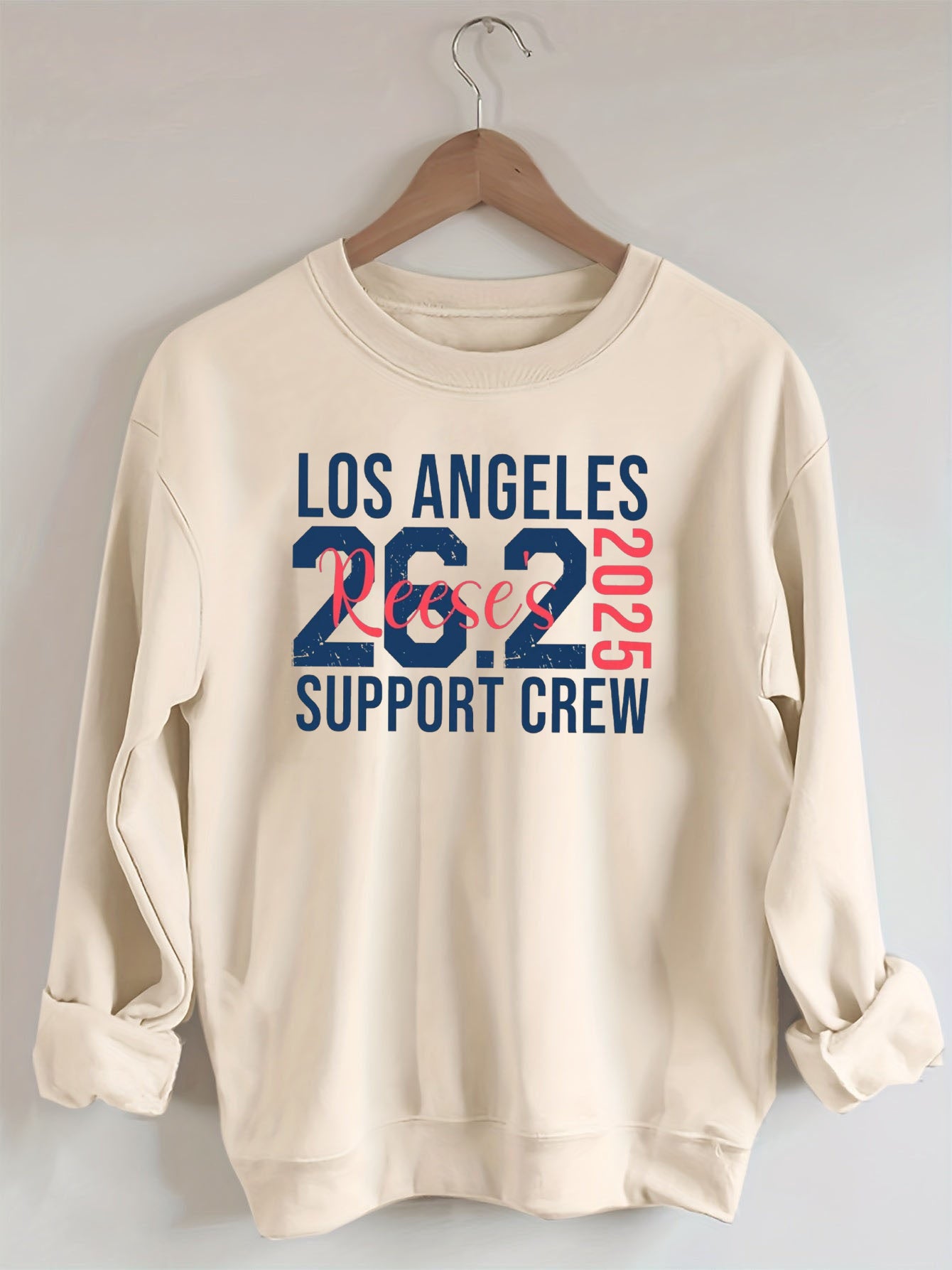 Personalized Los Angeles 26.2 Marathon Support Crew Sweatshirt