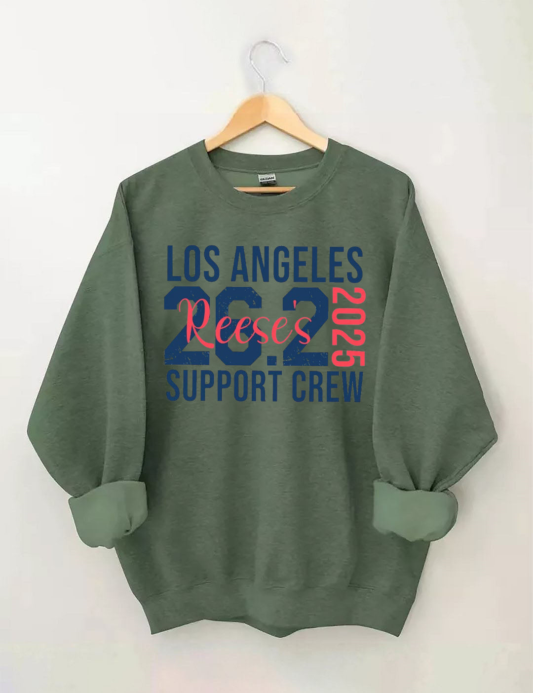 Personalized Los Angeles 26.2 Marathon Support Crew Sweatshirt