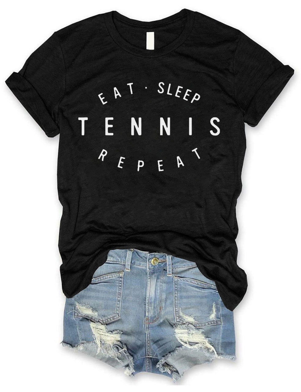 Eat Sleep Tennis Repeat T Shirt