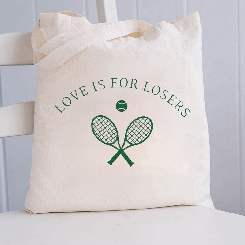 Love Is For Losers Tennis Tote Bag