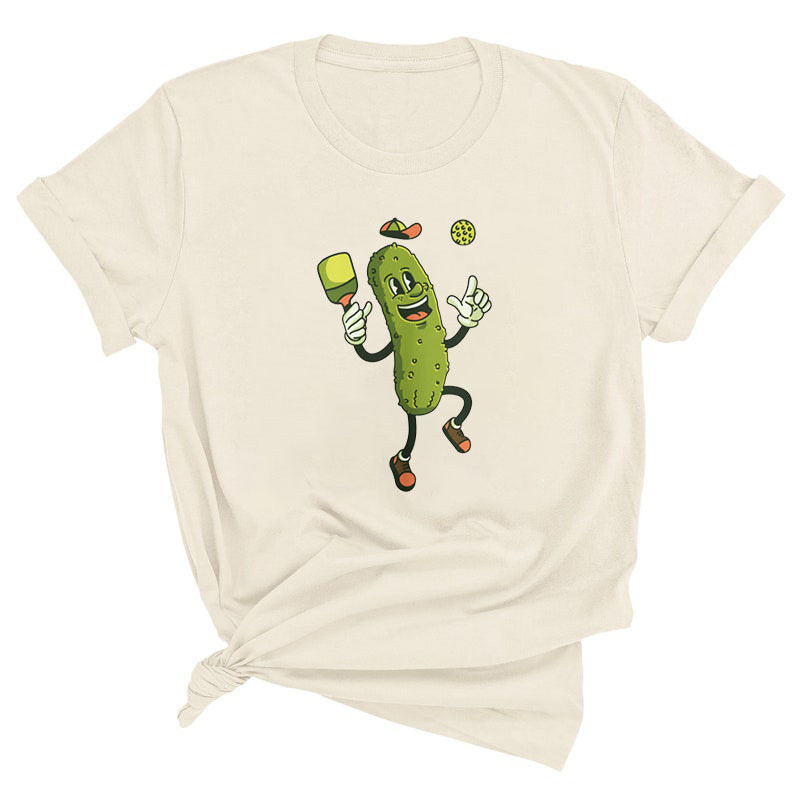 Pickle Playing Pickleball Player T-Shirt