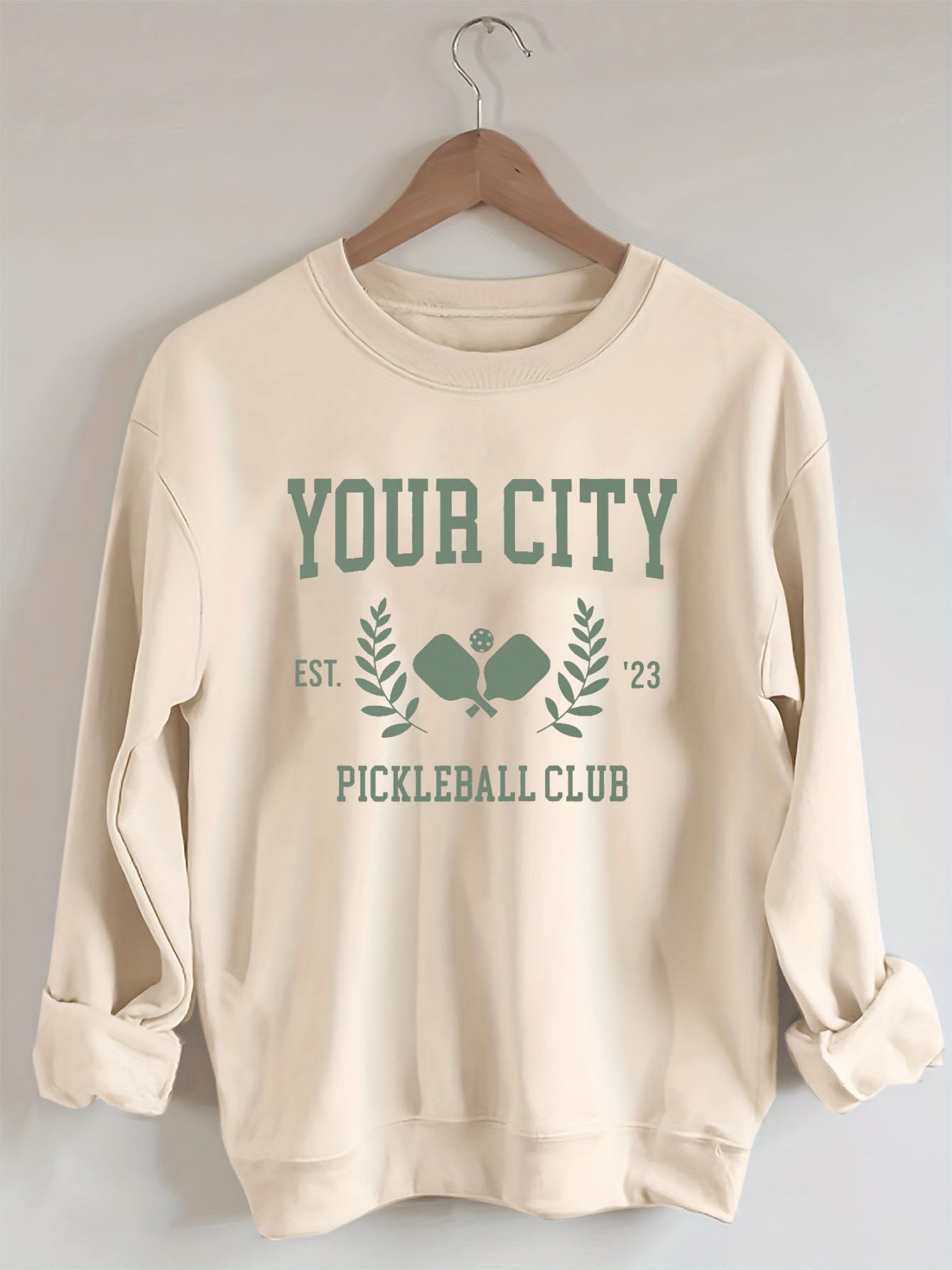 Custom Your City Name Pickleball Sweatshirt