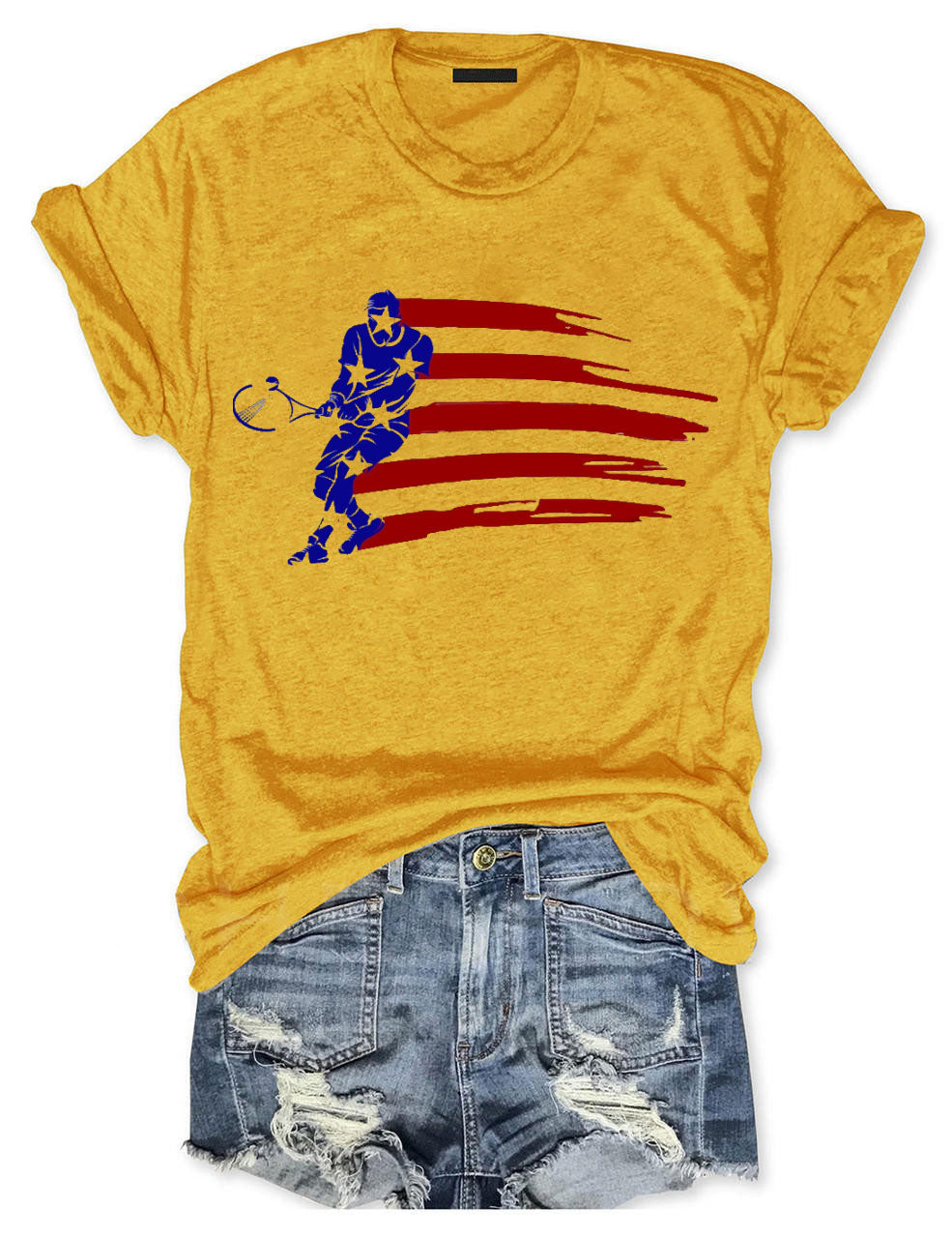 Tennis Player Independence Day  T-shirt