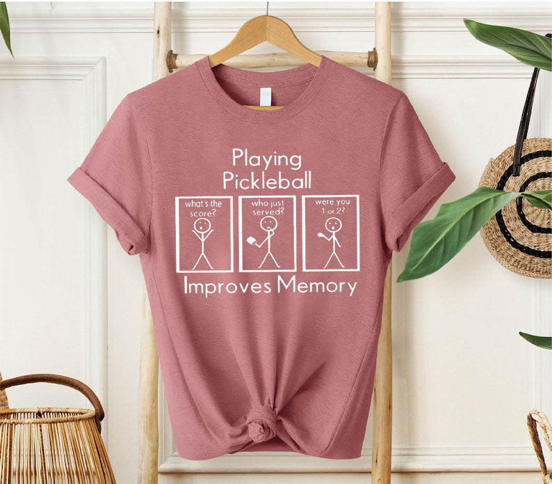 Pickleball Player Improves Memory T-Shirt