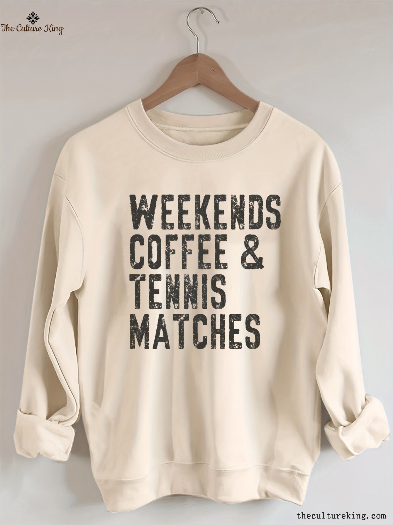 Weekends Coffee Tennis Matches Sweatshirt