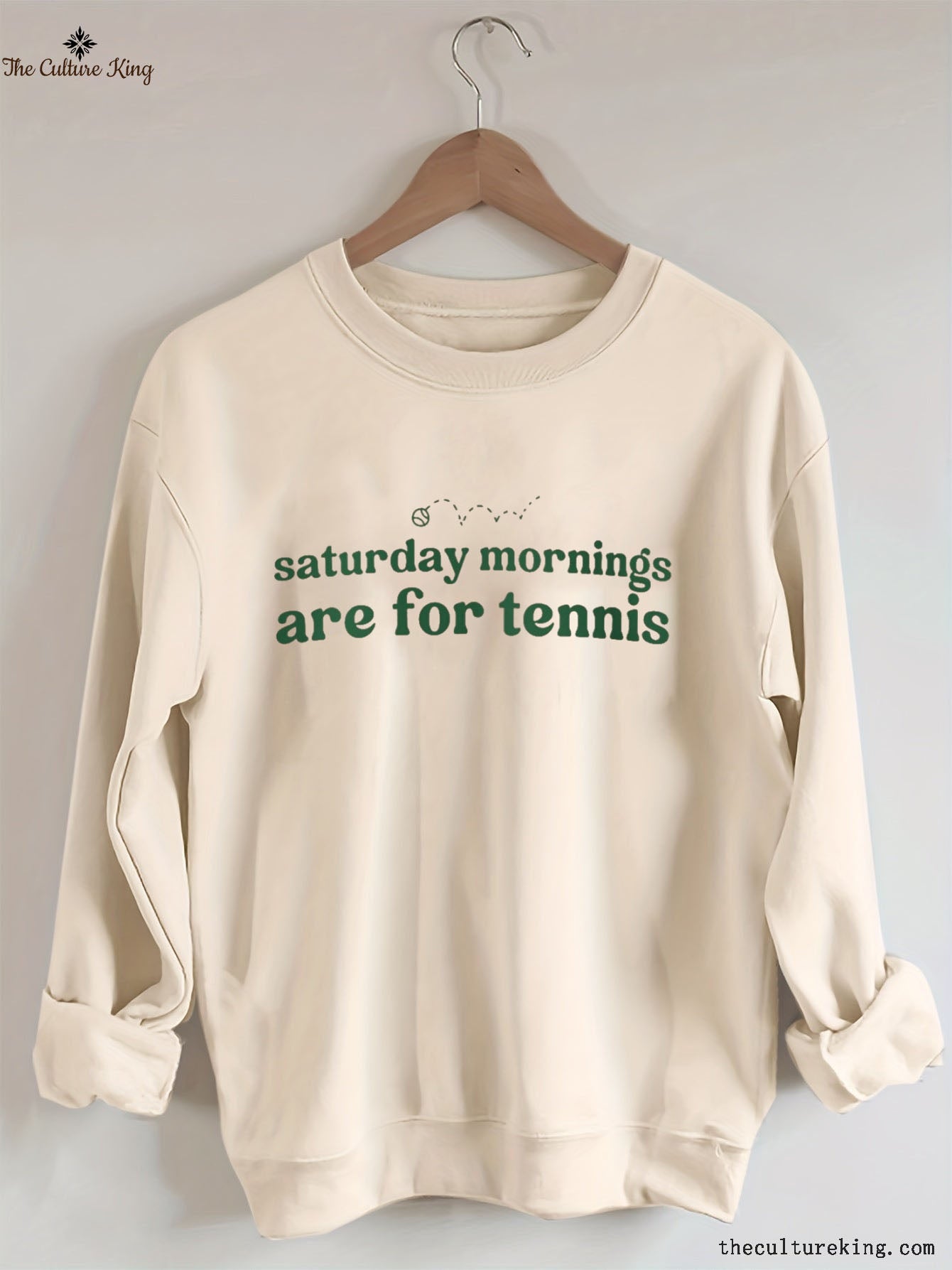 Saturdays  Mornings Are For Tennis Sweatshirt