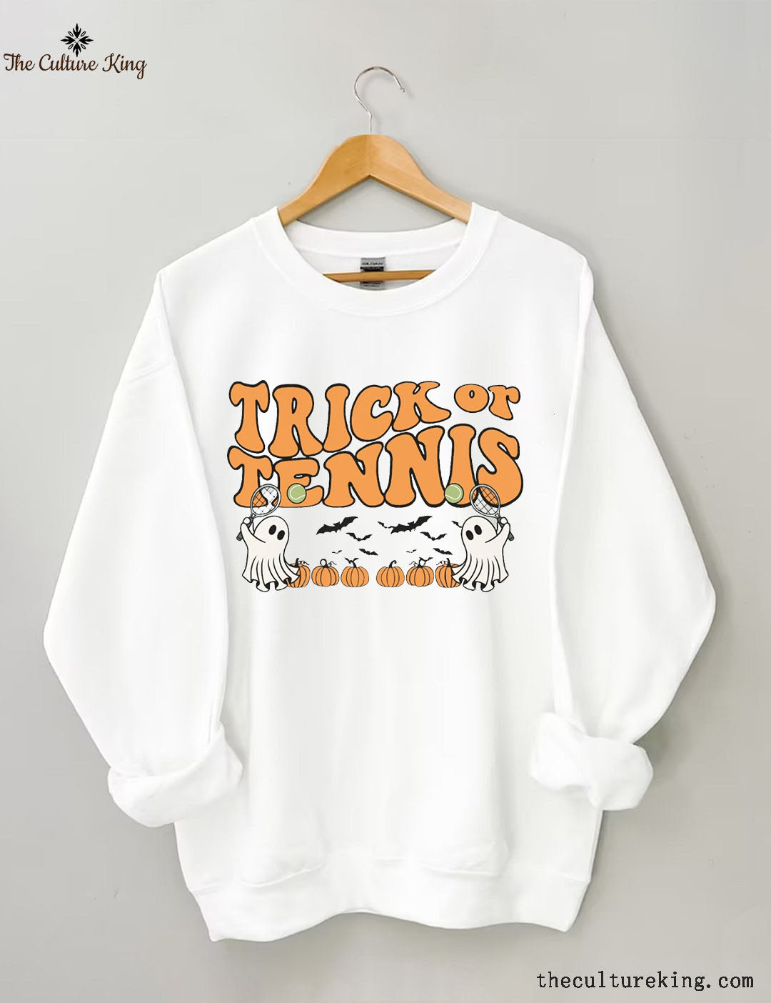 Trick or Treat Retro Halloween Tennis  Sweatshirts