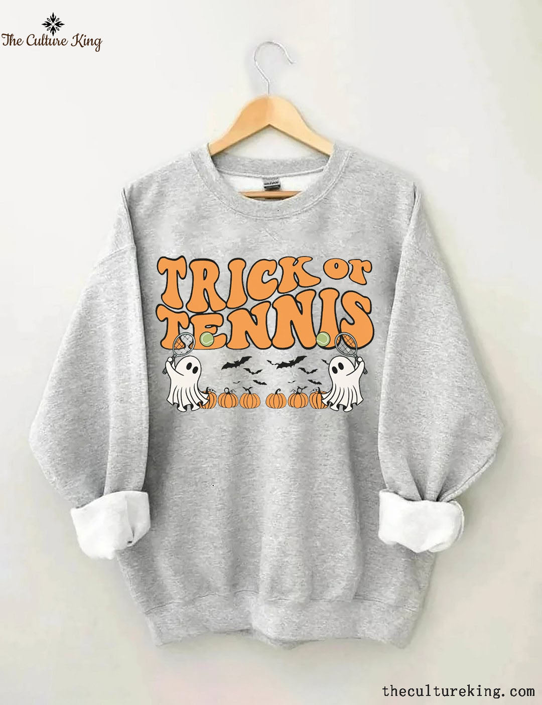 Trick or Treat Retro Halloween Tennis  Sweatshirts