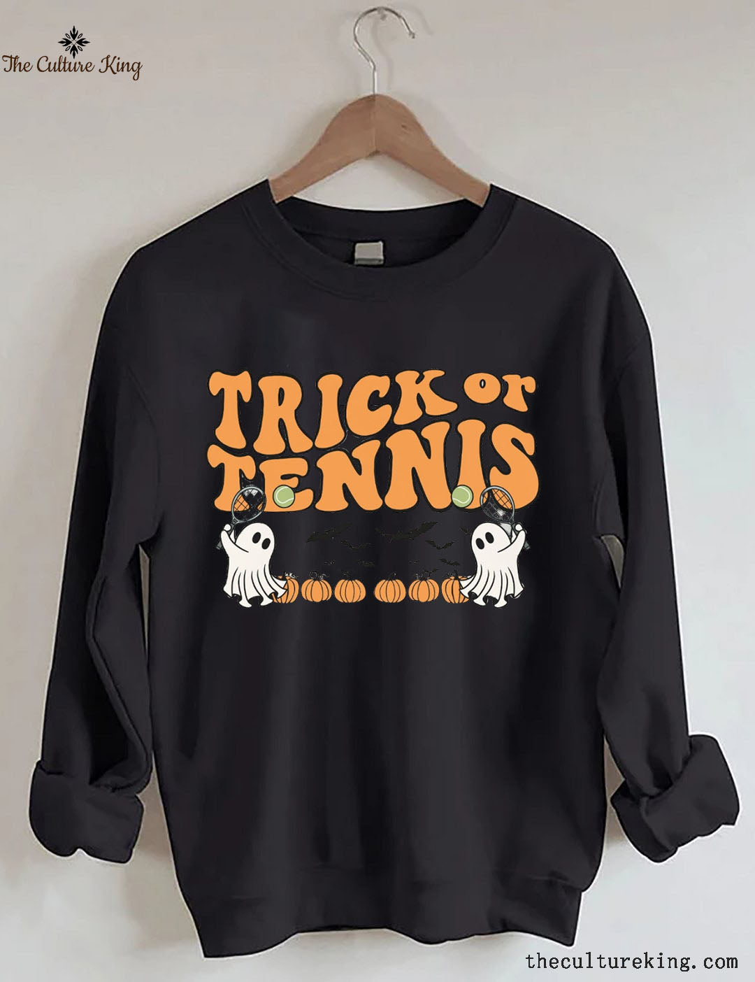 Trick or Treat Retro Halloween Tennis  Sweatshirts