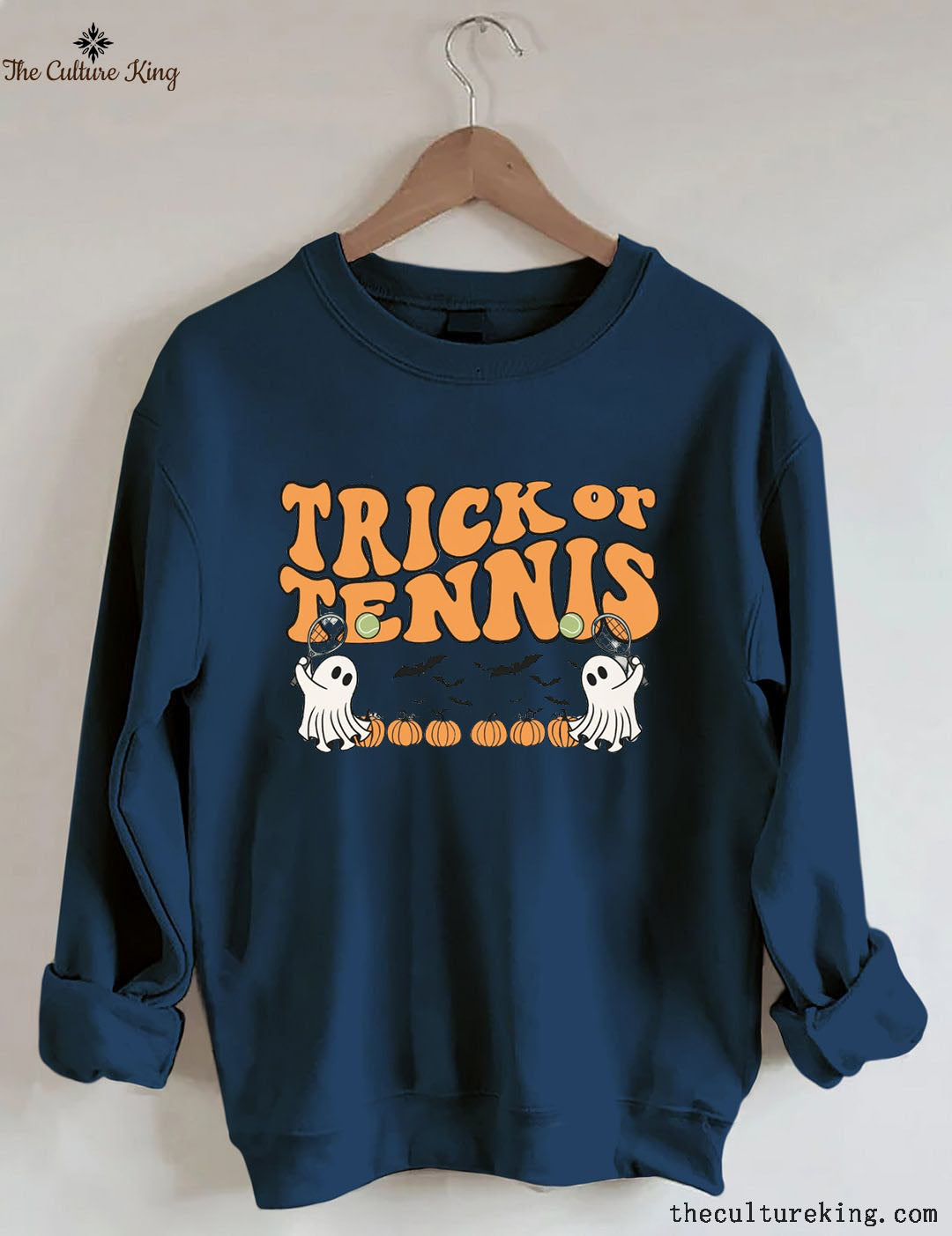 Trick or Treat Retro Halloween Tennis  Sweatshirts