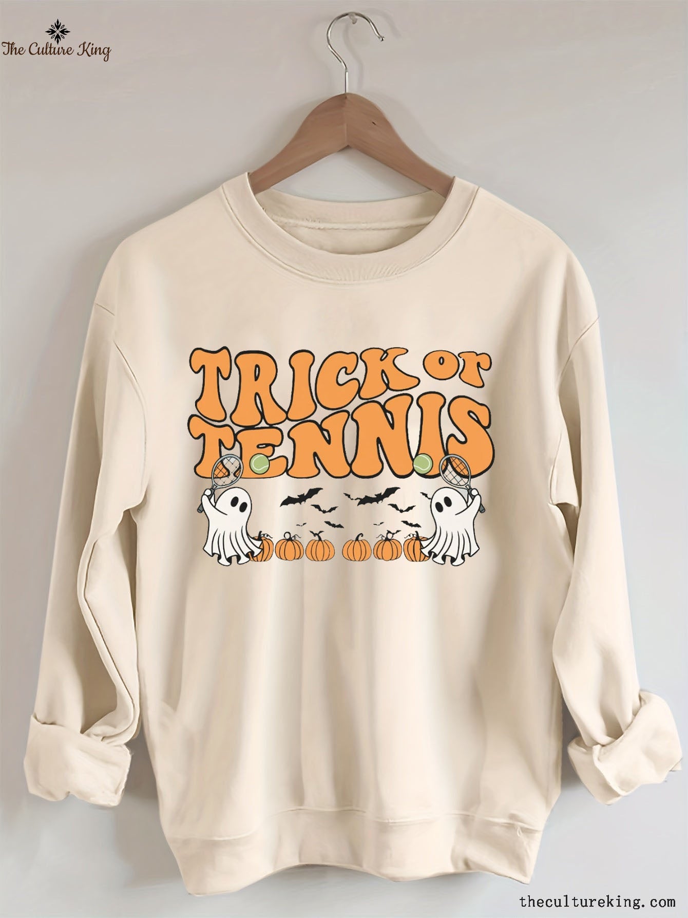 Trick or Treat Retro Halloween Tennis  Sweatshirts