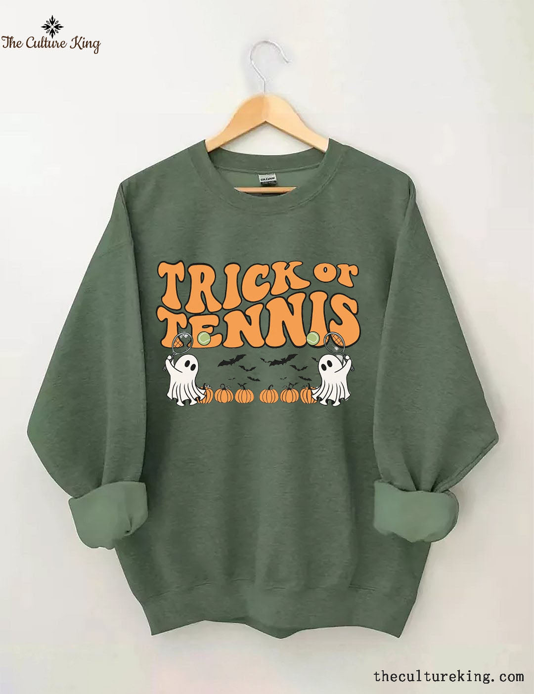 Trick or Treat Retro Halloween Tennis  Sweatshirts