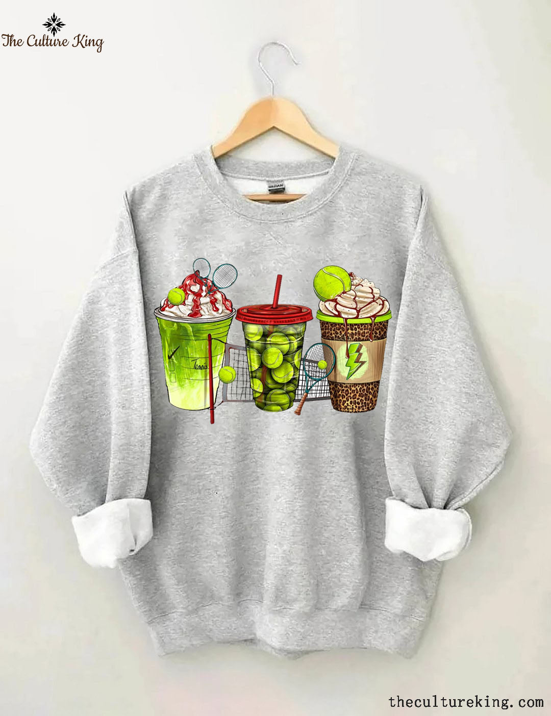 Tennis coffee cups Sweatshirt