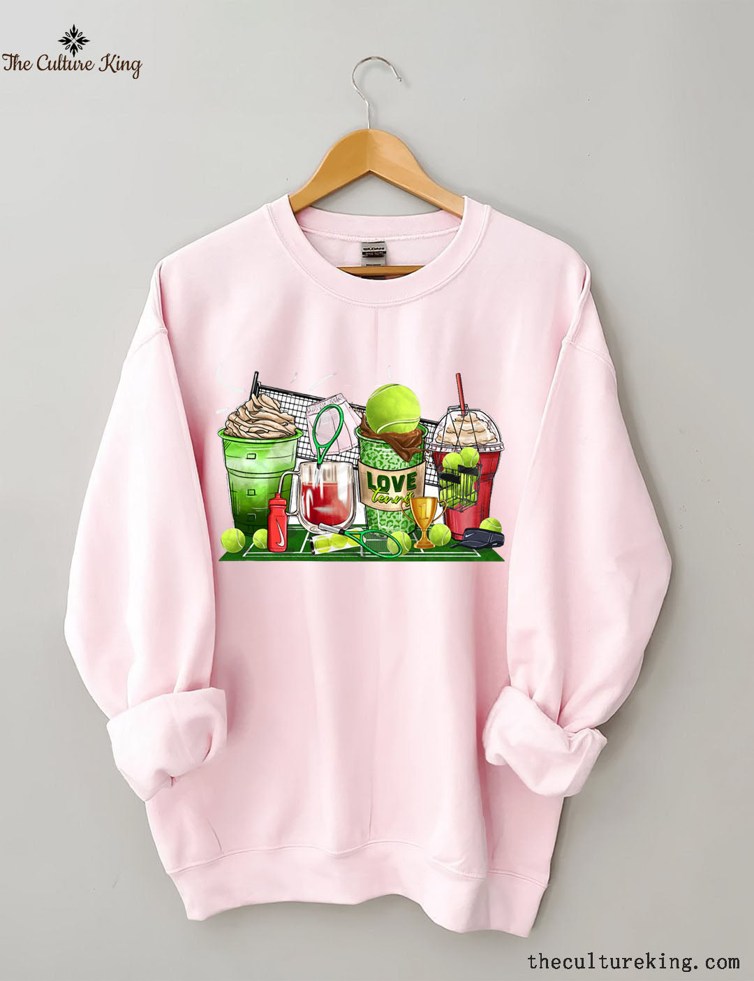 Tennis coffee cups Game Day Sweatshirt