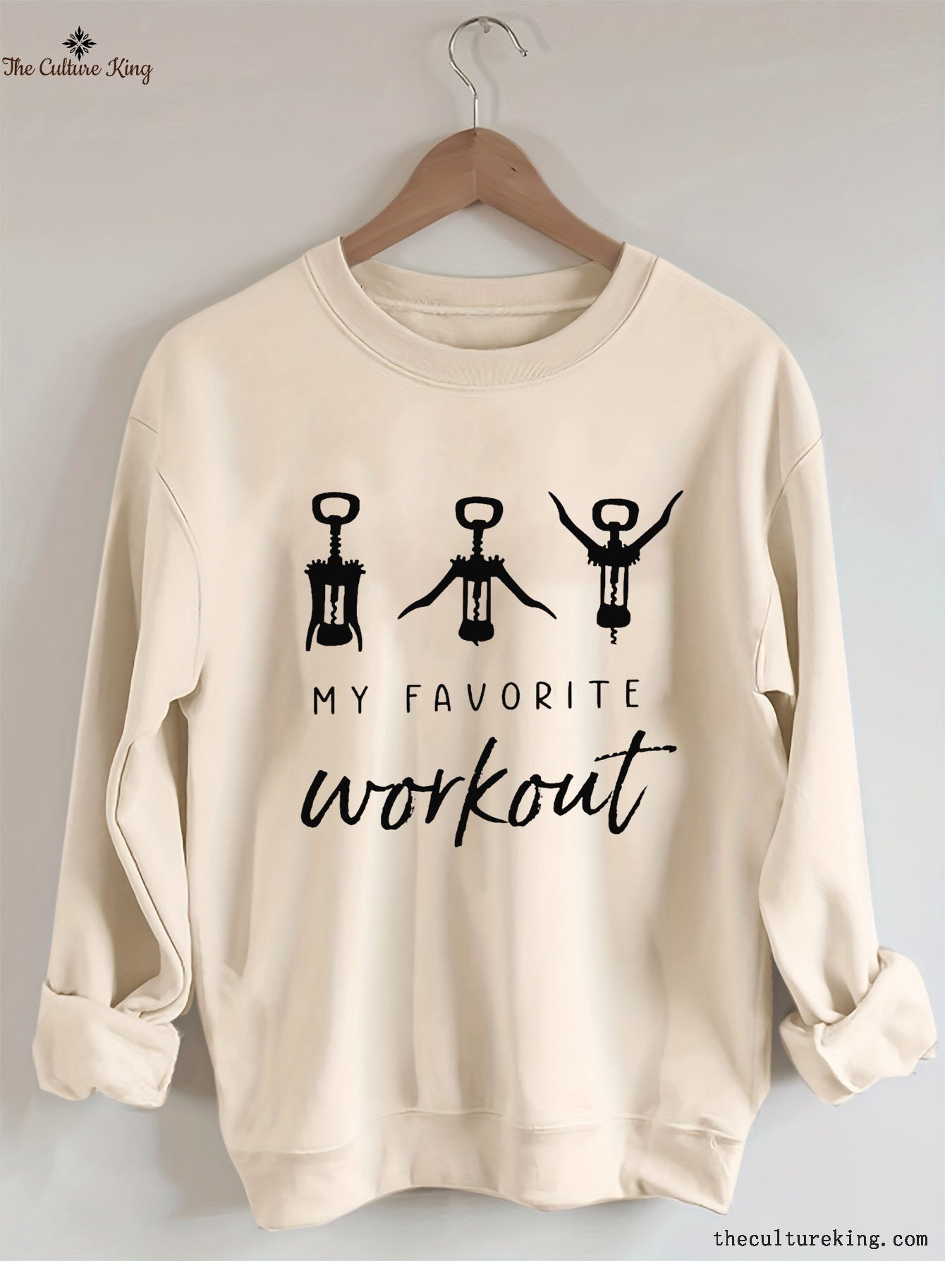 Wine Favorite Workout Sweatshirt