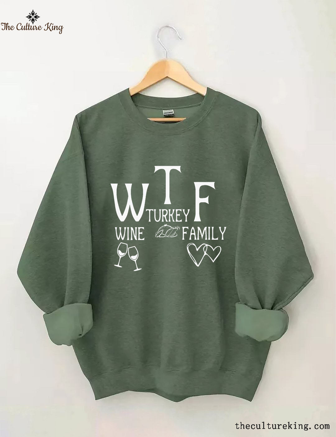 Wine Turkey Family Thanksgiving Sweatshirt