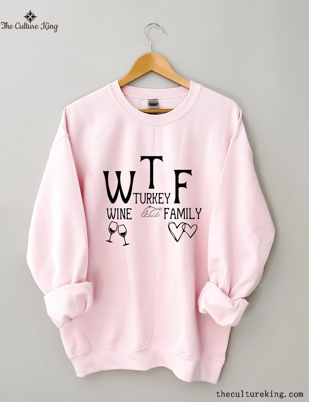 Wine Turkey Family Thanksgiving Sweatshirt