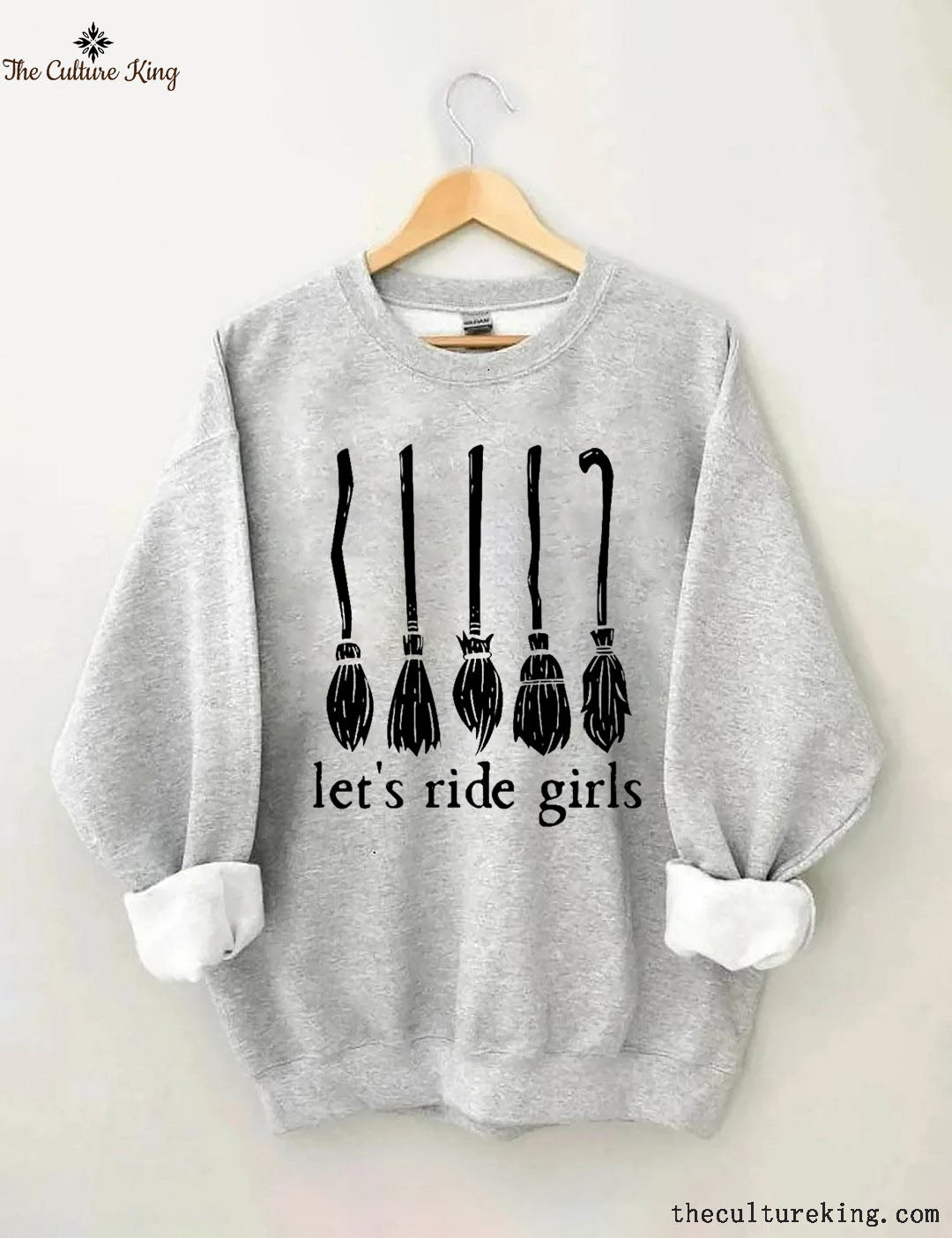 Let's Ride Girls, Witches Halloween Sweatshirt