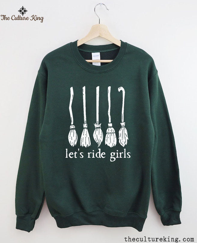 Let's Ride Girls, Witches Halloween Sweatshirt