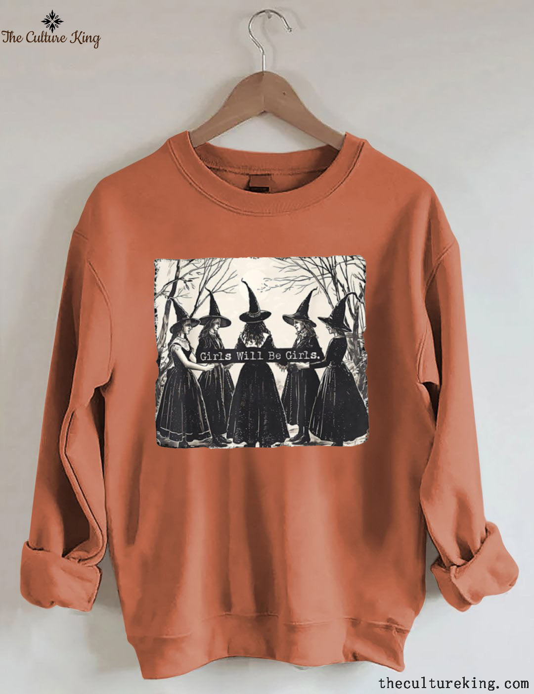 Girls Will Be Girls, Witches Halloween Sweatshirt