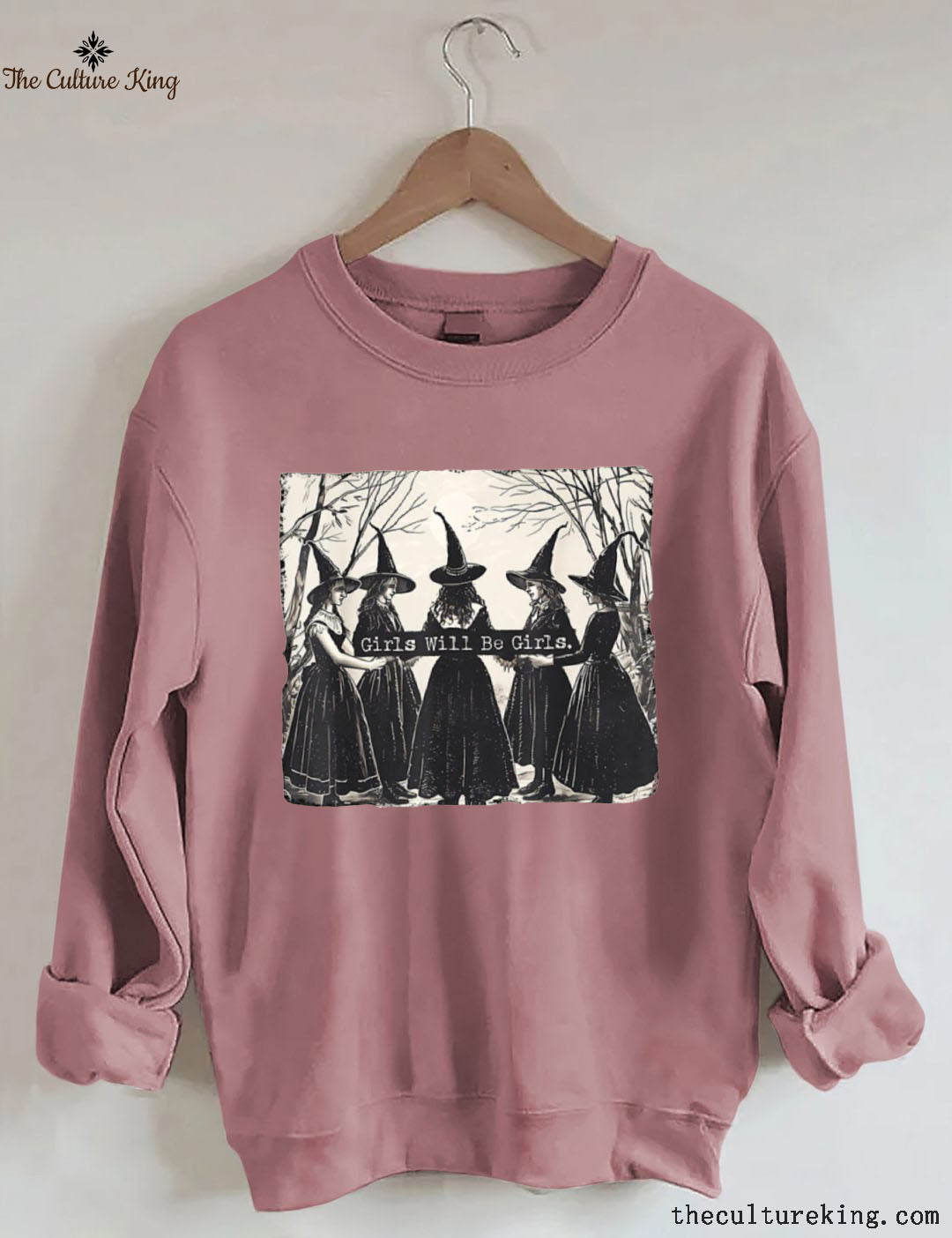 Girls Will Be Girls, Witches Halloween Sweatshirt