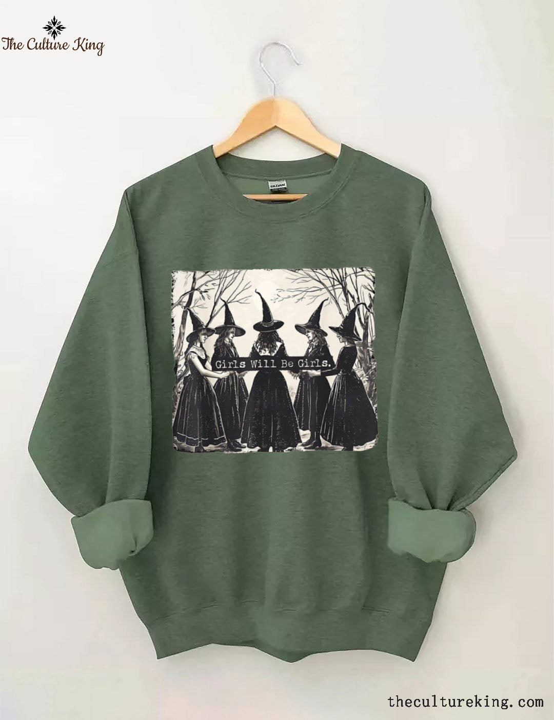 Girls Will Be Girls, Witches Halloween Sweatshirt