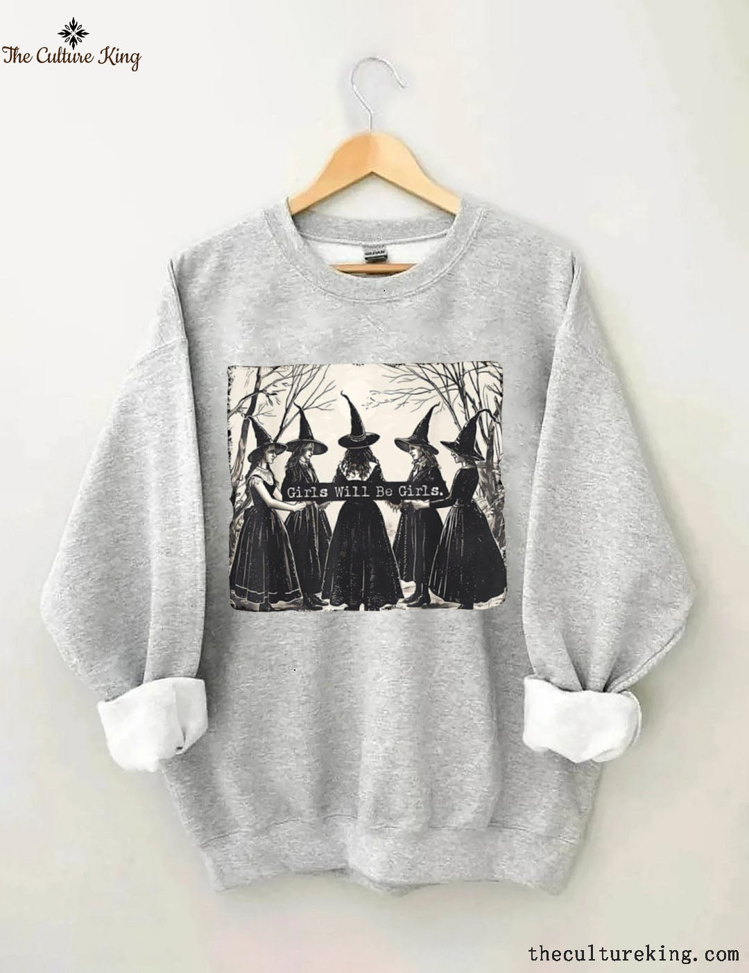 Girls Will Be Girls, Witches Halloween Sweatshirt