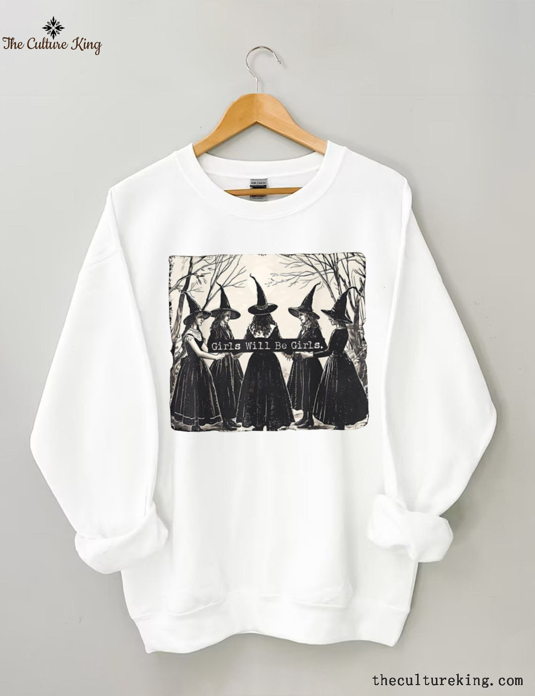 Girls Will Be Girls, Witches Halloween Sweatshirt