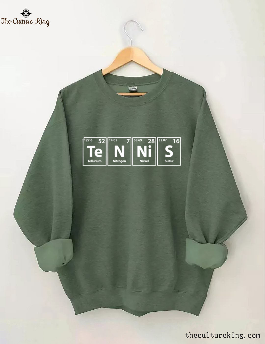 Tennis (Te-N-Ni-S) Periodic Elements Spelling Sweatshirt