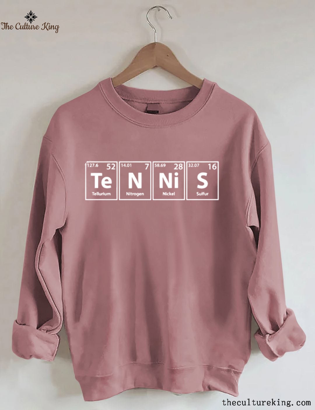 Tennis (Te-N-Ni-S) Periodic Elements Spelling Sweatshirt