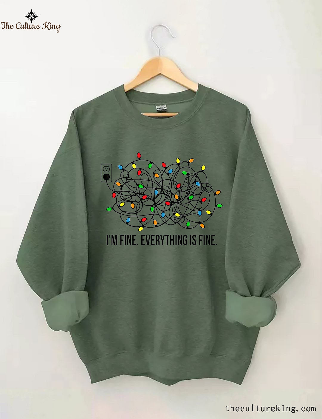 I'm Fine Everything Is Fine，Christmas Sweatshirt