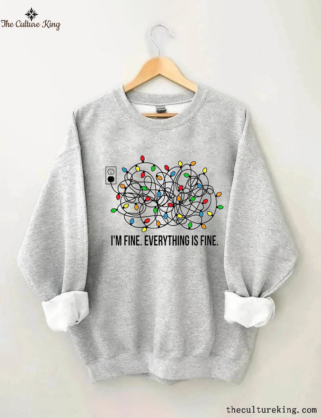 I'm Fine Everything Is Fine，Christmas Sweatshirt