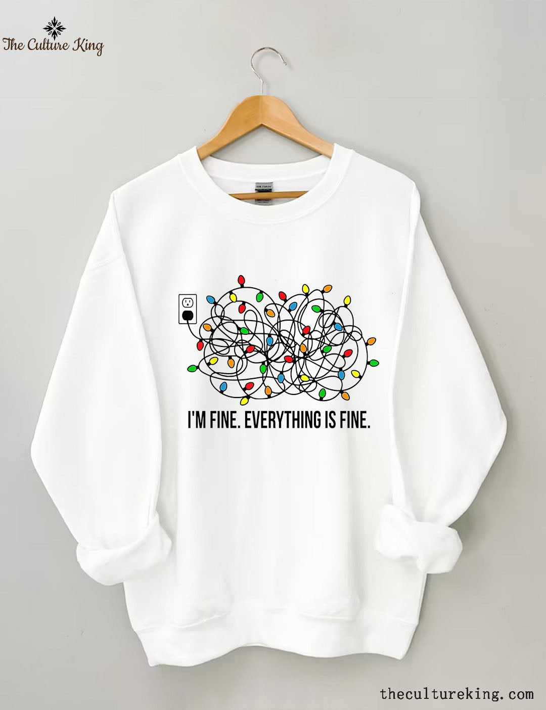 I'm Fine Everything Is Fine，Christmas Sweatshirt