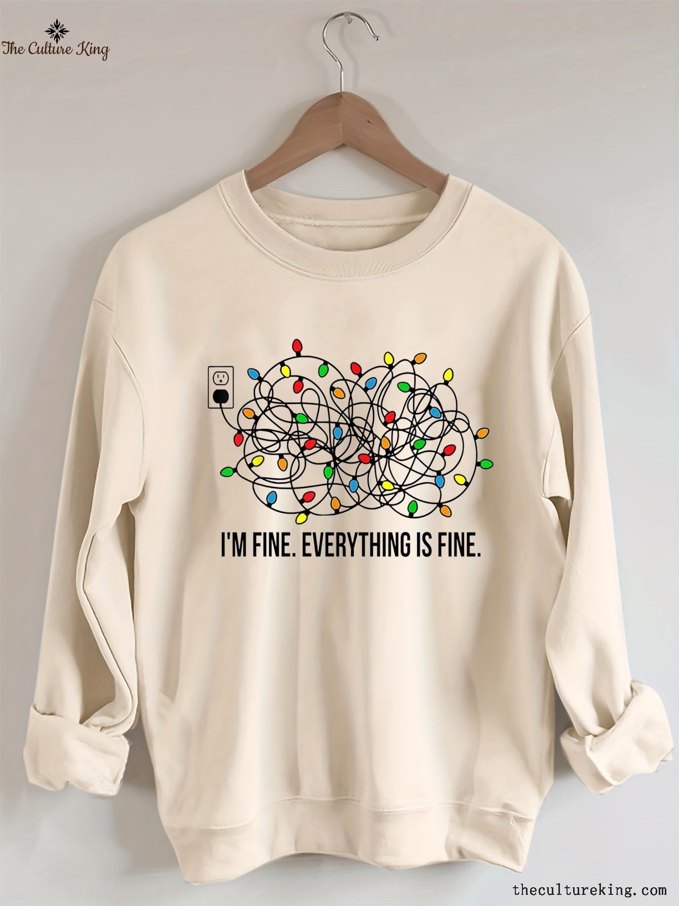 I'm Fine Everything Is Fine，Christmas Sweatshirt