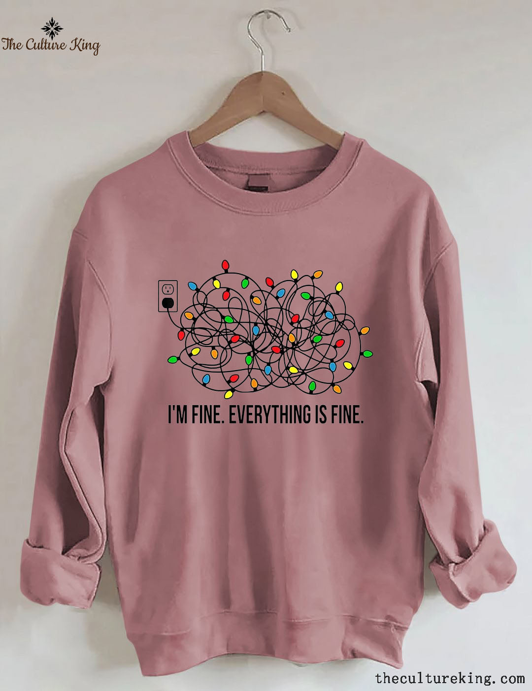 I'm Fine Everything Is Fine，Christmas Sweatshirt