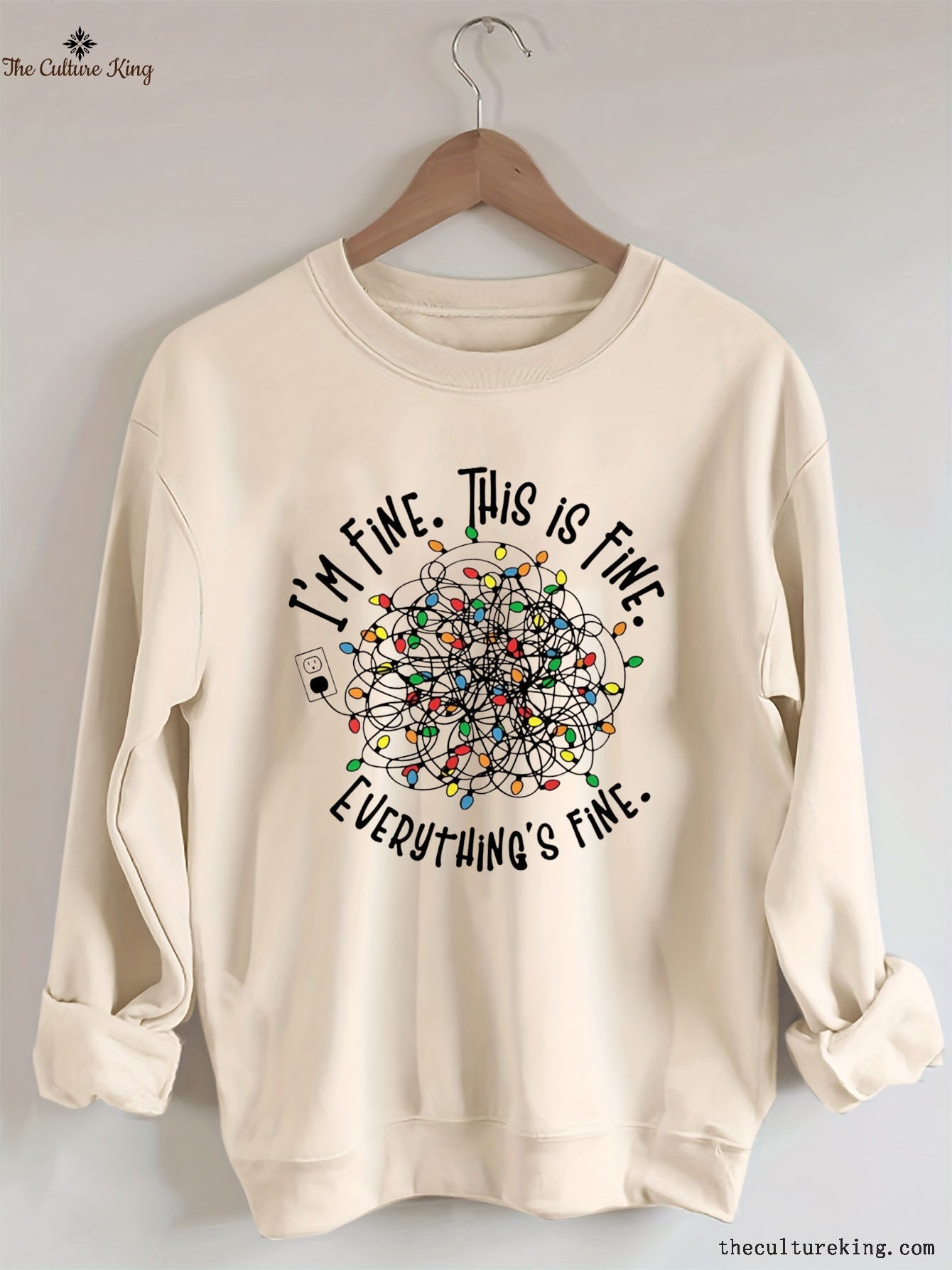 I'm Fine Everything Is Fine，Christmas Sweatshirt