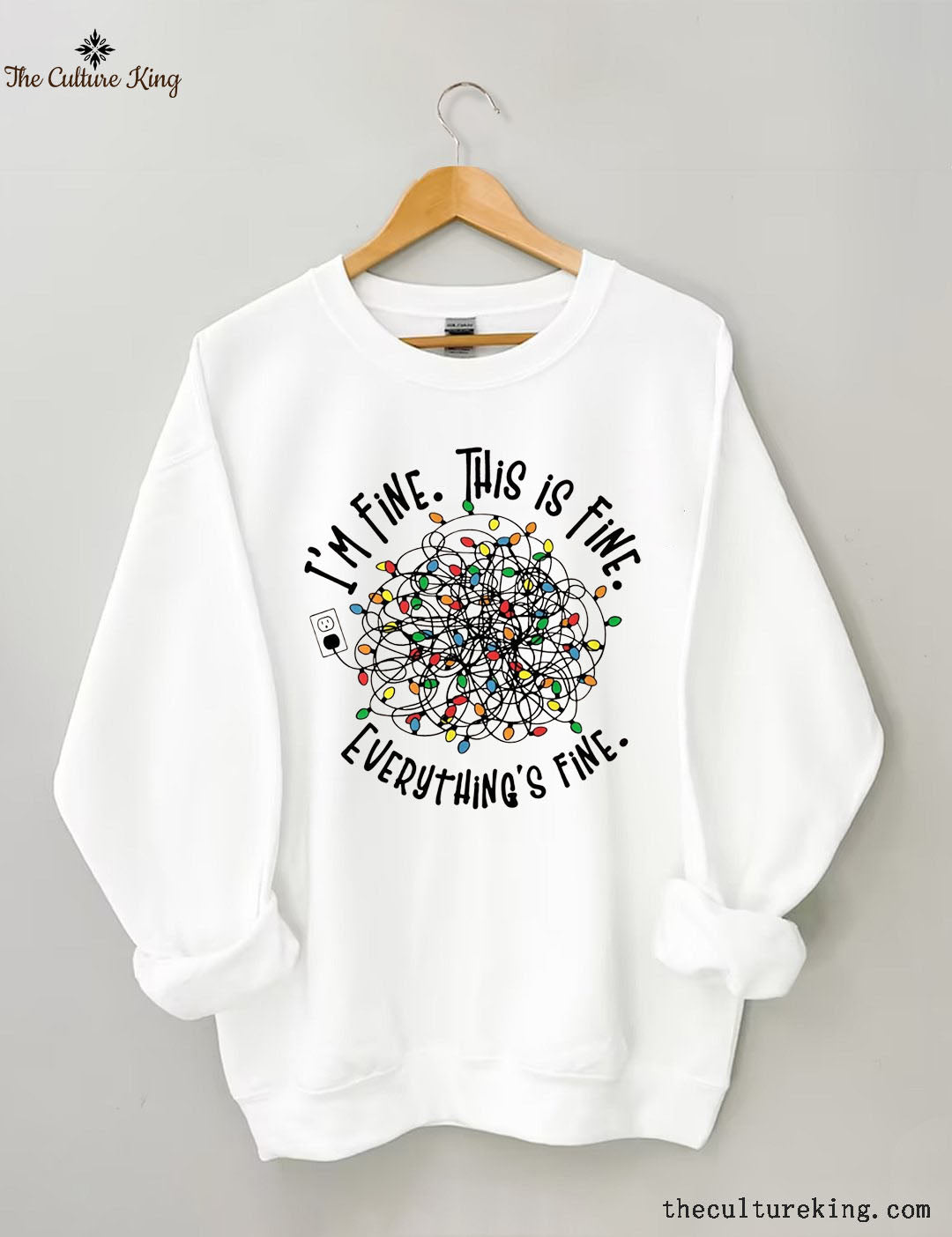 I'm Fine Everything Is Fine，Christmas Sweatshirt