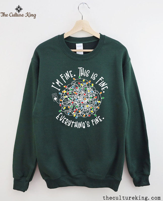 I'm Fine Everything Is Fine，Christmas Sweatshirt