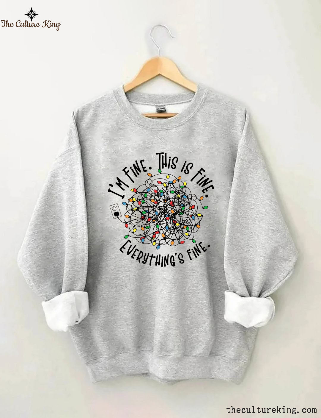 I'm Fine Everything Is Fine，Christmas Sweatshirt