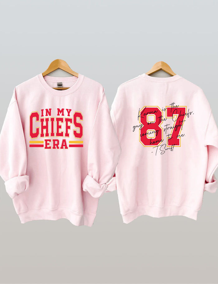 In My Chiefs Era，Karma 87 Football Sweatshirt