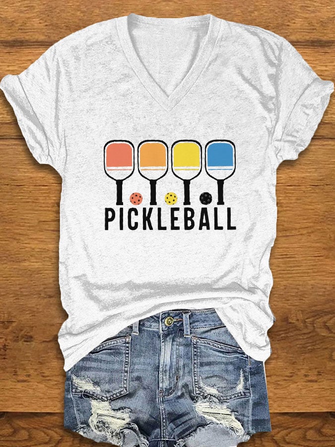 Women's Pickleball Print T-Shirt